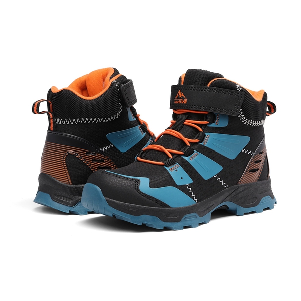 Kids Hiking Boots - BLACK BLUE - 2